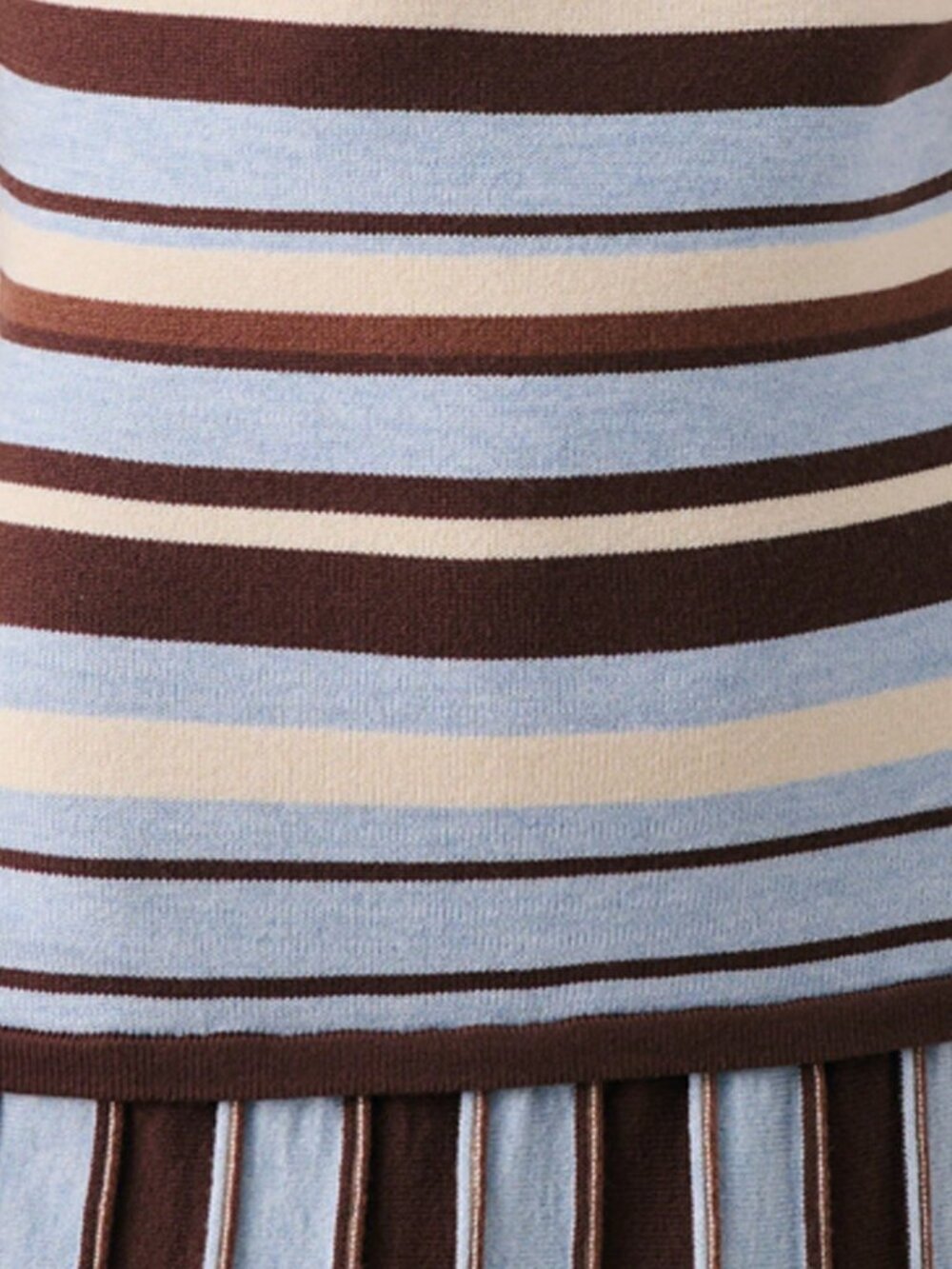 Multicolor Casual Women's Striped Knitted Maxi Dress - Picture 6 of 6